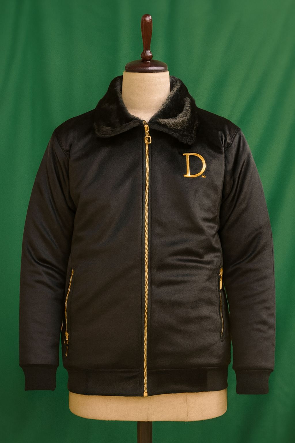 Maroon Velvet Winter Jacket