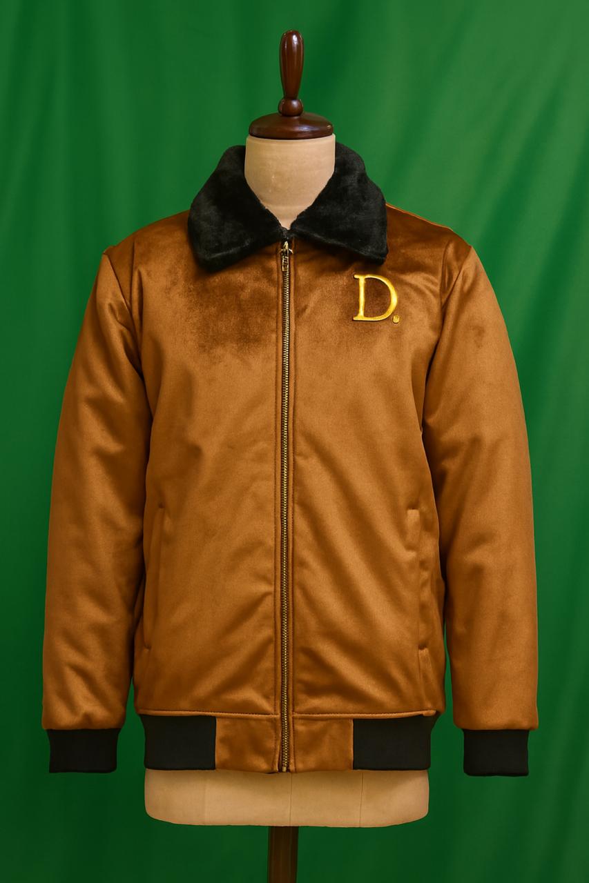 Maroon Velvet Winter Jacket